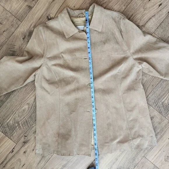 Vintage Valerie Stevens Suede Tan Jacket Size: 1X - Picture 16 of 16